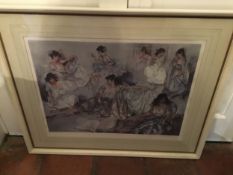 Sir William Russell Flint, by and after, Variations Four, coloured prints, signed in pencil, 45cm