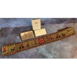 World War I - a Great War Commemorative Tapestry Belt,  woven tapestry  with central Union flag,