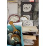 Modern Clocks and Barometers - Acctim Quartz clock;  Kitchen Quartz wall clocks, various, etc