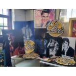 Elvis Presley point of sale record shop advertising boards, posters and artwork