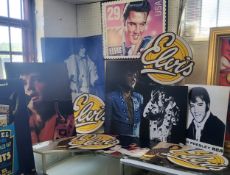 Elvis Presley point of sale record shop advertising boards, posters and artwork