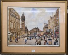 Bill Kirby (Sheffield Artist), by and after, St Georges Day, Sheffield, coloured limited edition