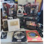 Elvis Memorabilia - Various Elvis Presley figures, Elvis the E.P. Collection a special limited