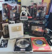 Elvis Memorabilia - Various Elvis Presley figures, Elvis the E.P. Collection a special limited