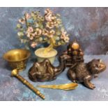 Three novelty Chinese Chung Khiaw Bank money boxes / piggy banks in the form of a toad, camel and