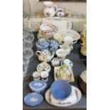 Decorative Ceramics - Wedgwood Jasperware;  Wedgwood Clementine pattern candlestick;  German