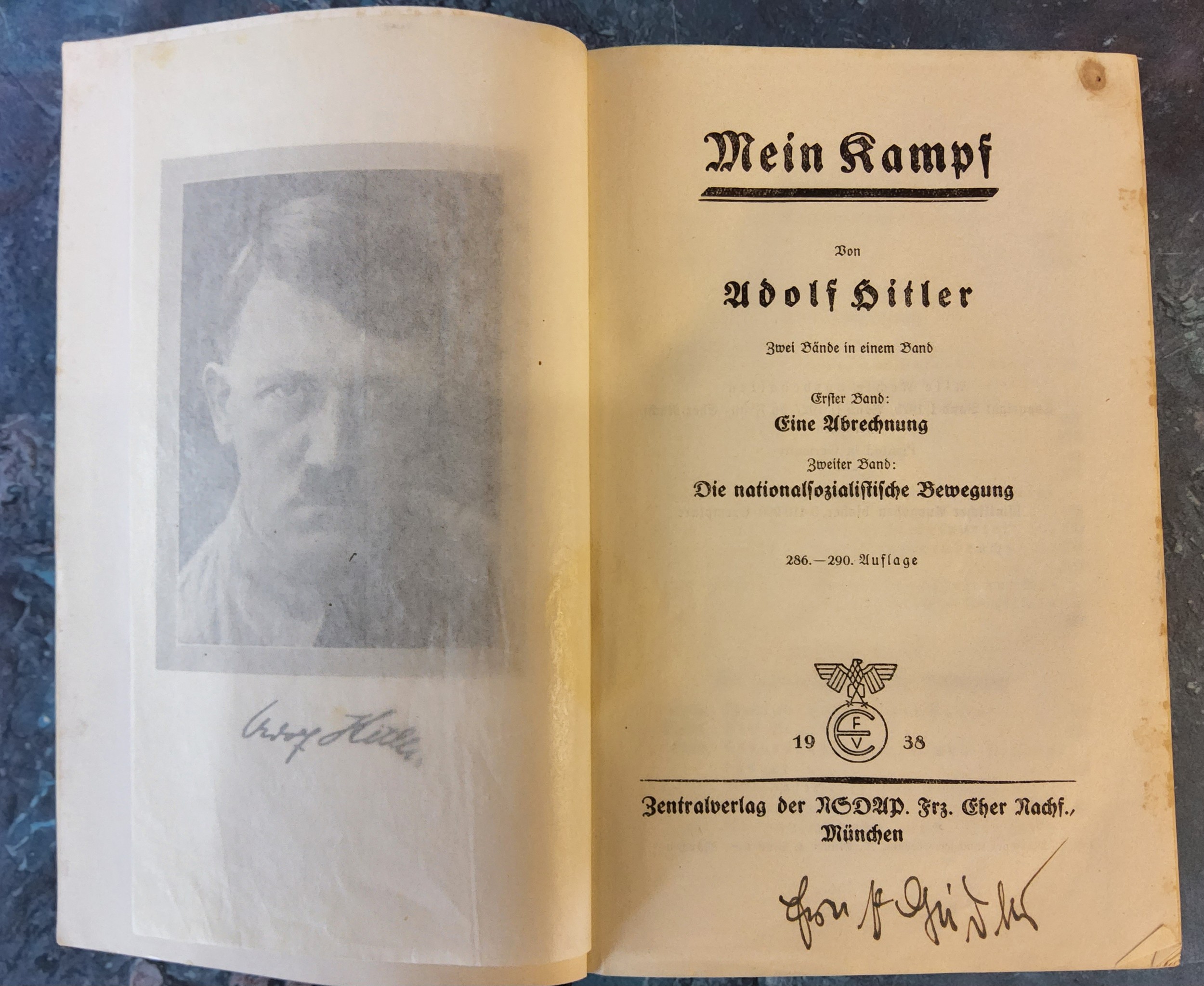Mein Kampf, Hitler, Adolf, published by Franz Eher Nachfolger GmbH, 1938 - Image 2 of 2