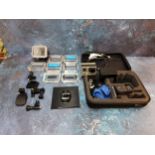 A GoPro Hero 3 digital camera in original fitted case including an LCD BacPac; a BacPac battery,