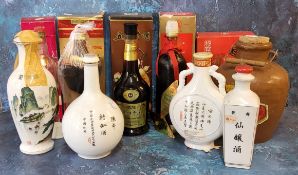 A bottle of vintage Wuchasengchiew ginseng wine from Heilongjiang Province in China-Wujiali,