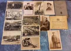 Postcards - Militaria - Real Photo RP postcard examples of annotated battalion group, portraiture,