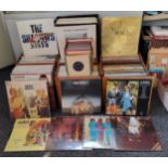 Vinyl - Nine boxes of 1960's and later records including ABBA, The Shadows, Carpenters, etc QTY