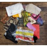 Textiles - Silk scarves;  table cloths;  napkins;   etc