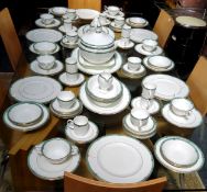 A Wedgwood Jade pattern dinner and coffee service, for ten, comprising diner plates, dessert plates,