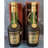 Two bottles of Martell Medallion V.S.O.P cognac, boxed 68cl.