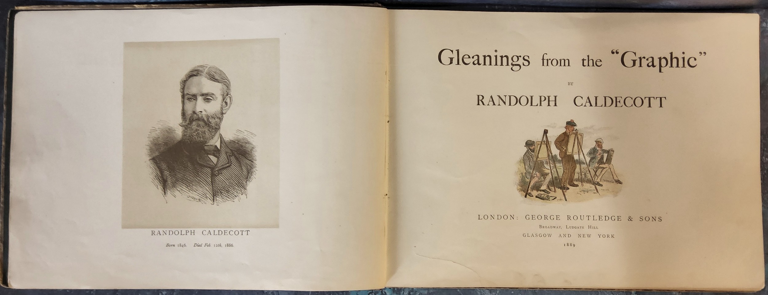 Caldecott (Ralph), Gleanings from the Graphic, London: 1889, pictorial boards, oblong folio - Image 2 of 4