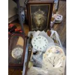 Clock Parts - clock faces, pendulums, bevels and cases;  etc