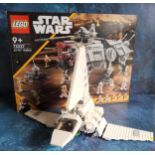 A Lego 75302 Imperial Shuttle (retired) complete with figures, Darth Vader, Luke Skywalker &