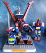 A Volt in a Box DX Soul of Chogokin Voltes DX; a DX Soul of Chogokin Voltes DX figure (2)