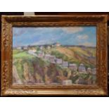 Henry Wainwright, Holywell Eastbourne, signed, label to verso, oil on board, 36cm x 51cm