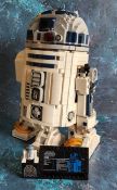 A Mould King Lego style large scale Star Wars R2D2, built, instructions, not checked for