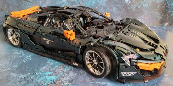 A Mould King Lego style large scale McLaren P1, built instructions; not checked for completeness