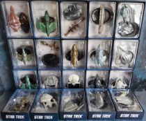 Star Trek - Eaglemoss Star Trek The Official Starships Collection twenty mini-ships, mint in