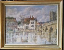 C*H* Bagnoll (20th century), Henley on Thames, signed, oil on board, 44cm x 60cm