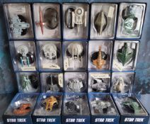 Star Trek - Eaglemoss Star Trek The Official Starships Collection twenty mini-ships, mint in