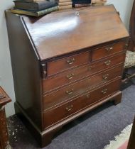 A George III mahogany bureau c.1780