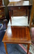 A reproduction mahogany coffee table, 46cm high;   others (3)