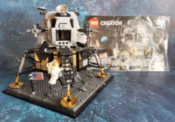 A Lego Creator 10266 Apollo 11 Lunar Lander, built, instructions, not checked for completeness