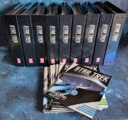 Eaglemoss Star Trek The Official Starships Collection periodicals in nine official ring binders;