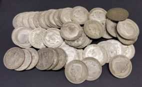 Numismatics - Various early 20th century halfcrowns, varying condition,  post 1920 - pre 47'. (