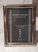 A silver rectangular easel photograph frame, Francis Howard, Sheffield 2018, 18cm x 13cm, boxed