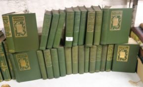 Waverley Novels, Border Edition, 24 volumes,  original green cloth with gilt title labels, 12mo.
