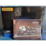 An Urgear Lego style Big Boy Steam Locomotive, unbuilt, in sealed bags, sticker sheet & instructions