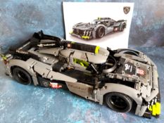 An Original Moc Bricks Lego Style Peugeot 908 Hypercar, built, instructions