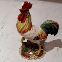 A large Italian model, of a cockerel, 30cm high, marked 1225 Italy