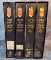 Philately - Four Royal Mail Stamp Albums by The British Post Office,  one comprehensive, two part