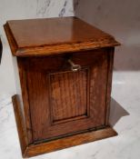 A Victorian oak table top filing cabinet, by A Webster & Company, 60 Piccadilly, By Special