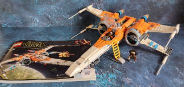 A Lego 75273 Poe Dameron's X-wing Fighter, built, with original instruction booklet, not checked for