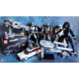 Lego style movie related kits including Ghostbusters ECTO-1; Back to the Future Part II Flying