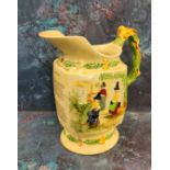 A Crown Devon Fieldings Musical Mug, Llwyn On, in relief with ladies in traditional Welsh dress,