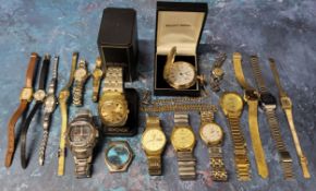 A Casio G-Shock World Time 2737 G-5100; A Seiko Quartz 8223-8000 gold plated gentleman's wristwatch;