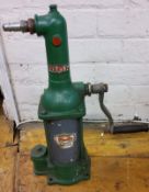 A Baelz England forecourt hand pump oil/petrol  dispenser, 47cm high