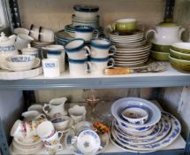 Denby dinner ware;  Wedgwood stoneware dinner ware;  Coalport Revelry dinner ware;  etc