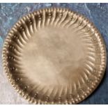 An Irish silver circular counter dish, fluted rim, 10cm diam, Dublin 1868, 53g