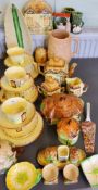 Cottage Ware - Burlington, Leele Street - teacups, saucers, side plates, teapot, cream jug and sugar