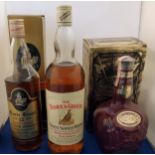Marie Stuart 12 Year Old  Scotch Whisky, boxed;  The Famous Grouse whisky, 1 litre;  Chivas Royal