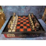 A Star Wars Episode I Chess Set, complete in original packaging; Star Wars Risk; a Star Trek Klingon